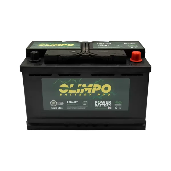 601458 ERIA 80AH OLIMPO EFB L4 EC80 CCA 730 (- +)