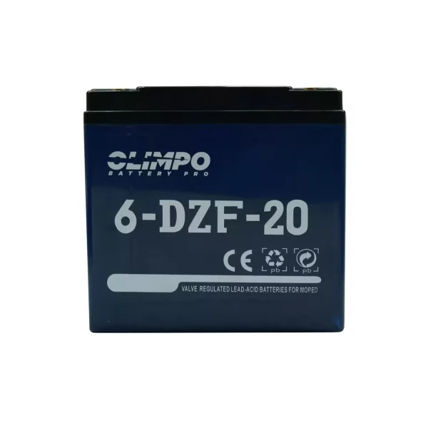 601465 ERIA MOTO 20AH OLIMPO AGM 6 DFZ 20 (- +)